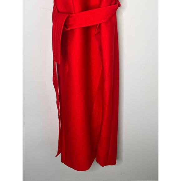 C/Meo Collective Two Sides Halter Red Midi Dress Women's Size S - Picture 12 of 16